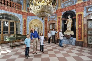 Schloss Favorite Rastatt, Familie im Schloss